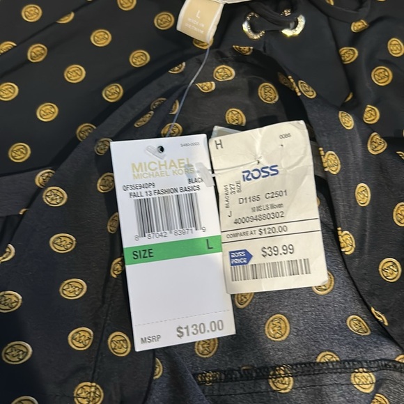 NWT 2 Michael Kors MK Symbol Blouse shirts - Picture 11 of 11
